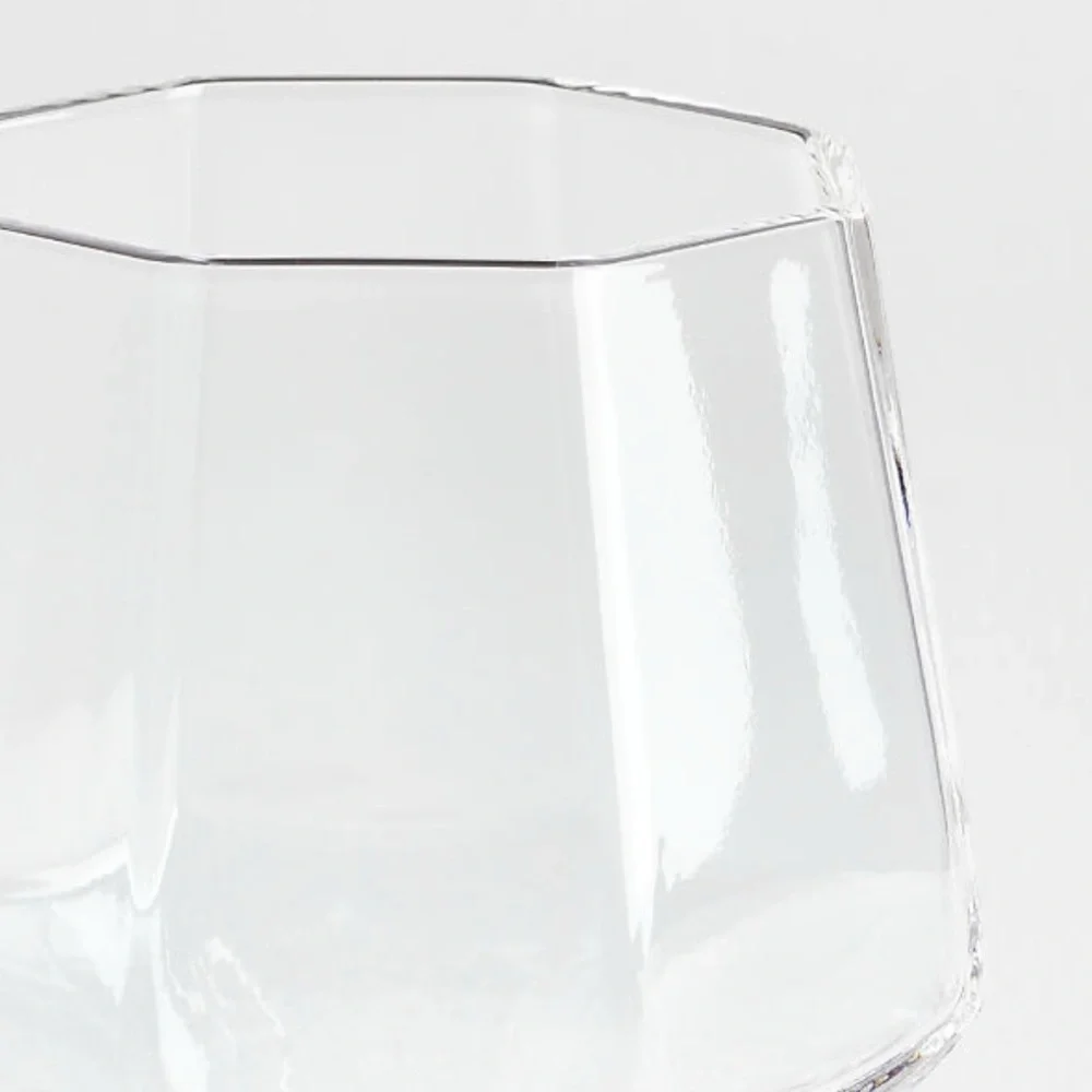 New! 🍸🍹Crate&Barrel Modern Edge Coctail Glass Set of 4